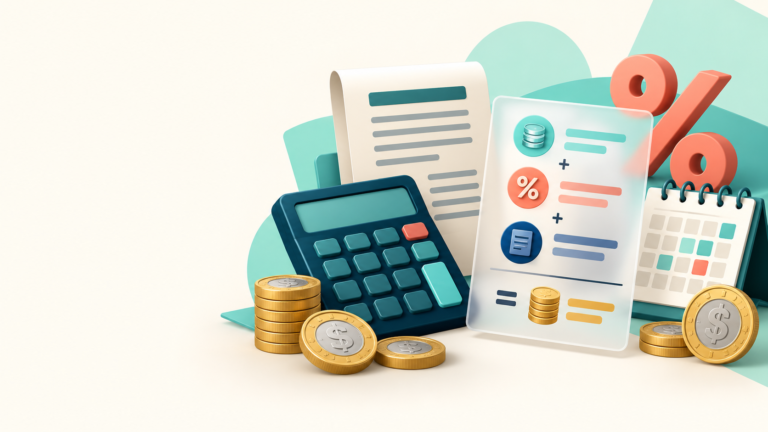 Calculadora y desglose del costo total de un crédito en pesos