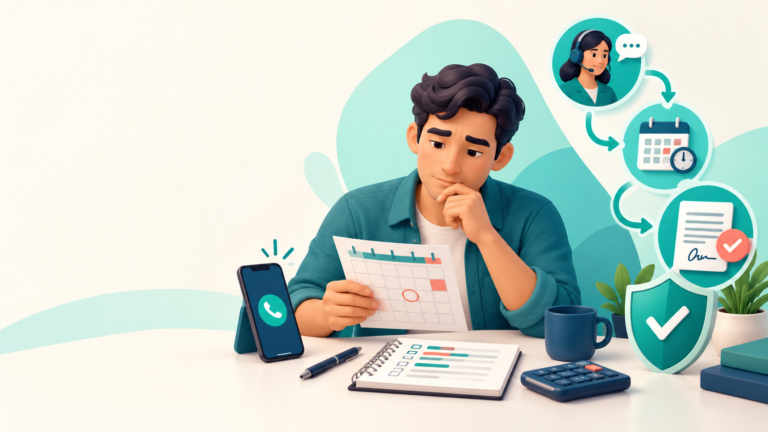 Persona organizando un plan para negociar el pago de un préstamo